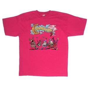 Vintage Official Jimmy Buffett Carnival Tour 1998 Pink T-Shirt XL NOS